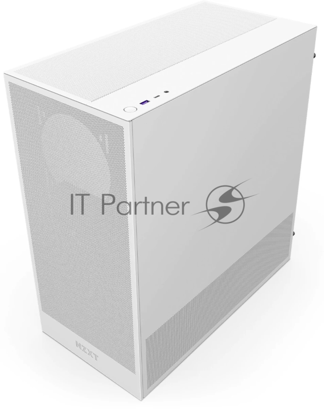 Корпус ПК без блока питания NZXT H5 Flow (2024), Midi-Tower, TG, 2x120mm, 1xUSB-A 3.2 + 1xUSB-C 3.2, E-ATX, ATX, mATX, mITX White