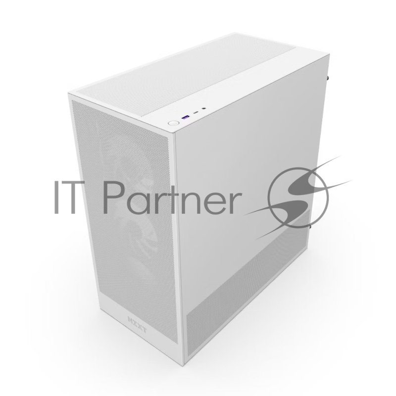 Корпус ПК без блока питания NZXT H5 Flow RGB, Midi-Tower, TG, 4x120mm RGB, 1xUSB-A 3.2 + 1xUSB-C 3.2, E-ATX, ATX, mATX, mITX White