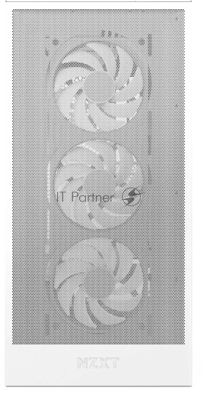 Корпус ПК без блока питания NZXT H5 Flow RGB, Midi-Tower, TG, 4x120mm RGB, 1xUSB-A 3.2 + 1xUSB-C 3.2, E-ATX, ATX, mATX, mITX White