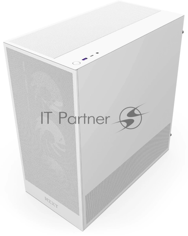 Корпус ПК без блока питания NZXT H5 Flow RGB, Midi-Tower, TG, 4x120mm RGB, 1xUSB-A 3.2 + 1xUSB-C 3.2, E-ATX, ATX, mATX, mITX White