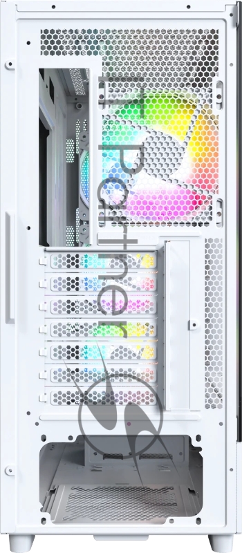 Корпус Montech X5 белый без БП ATX 4x120mm 1xUSB2.0 1xUSB3.0 1xUSB3.1 audio bott PSU