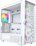 Корпус Montech X5 белый без БП ATX 4x120mm 1xUSB2.0 1xUSB3.0 1xUSB3.1 audio bott PSU