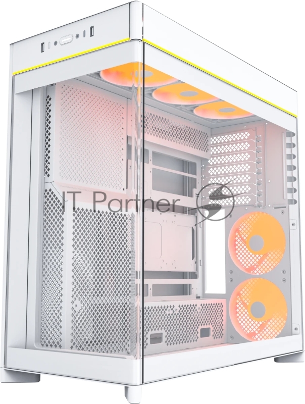 Корпус Montech HS02 PRO белый без БП ATX 4x140mm 2xUSB3.0 audio bott PSU