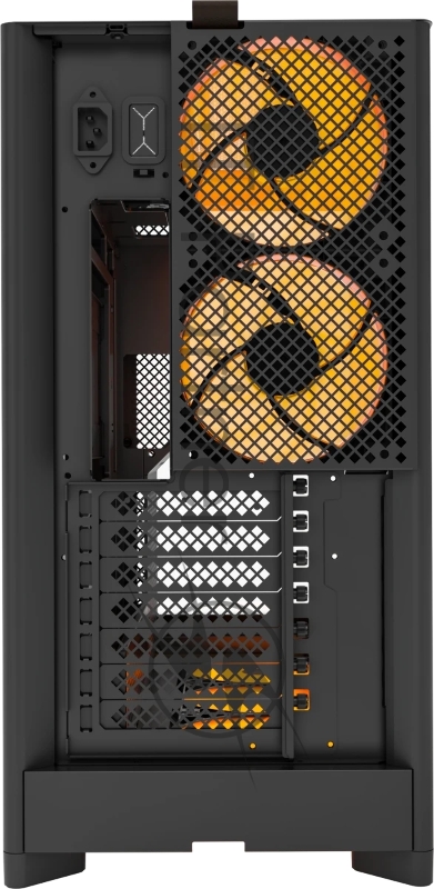 Корпус Montech HS02 PRO черный без БП ATX 4x140mm 2xUSB3.0 audio bott PSU