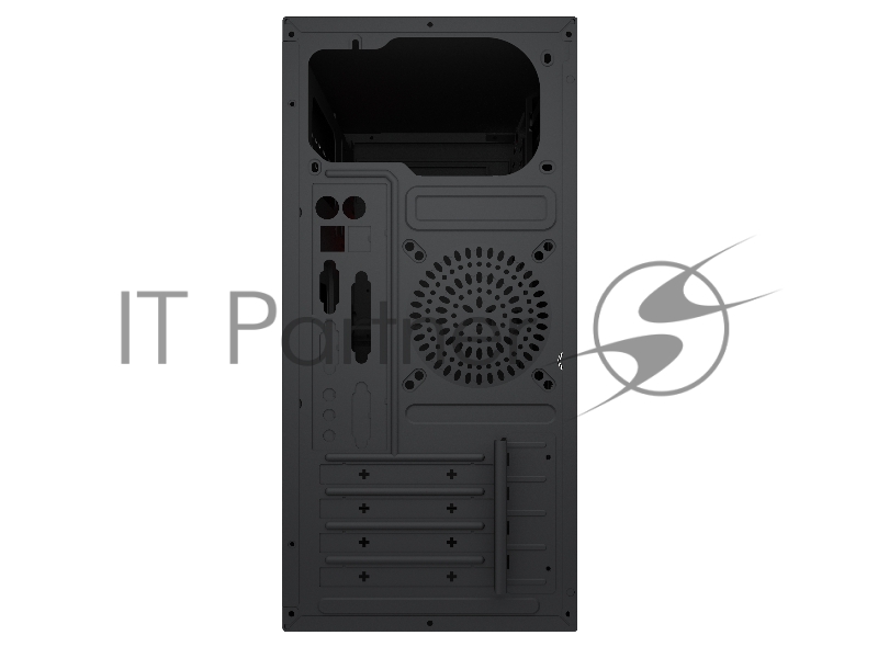 Корпус с блоком питания Foxline 450Вт./ Case Forza mATX, 450W, 2xUSB2.0+2xUSB3.0, Black, w/o FAN, 8 cm fan PSU, power cord