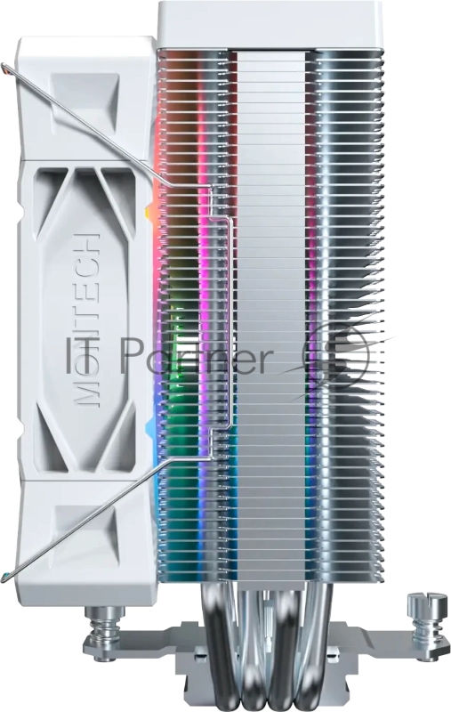 Устройство охлаждения(кулер) Montech NX400 ARGB Soc-AM5/AM4/1200/1700/1851 белый 4-pin 34.17dB Al+Cu 220W Ret (NX400ARGBWH)