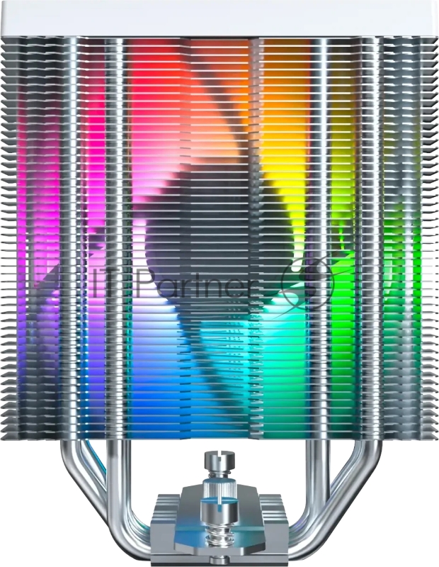 Устройство охлаждения(кулер) Montech NX400 ARGB Soc-AM5/AM4/1200/1700/1851 белый 4-pin 34.17dB Al+Cu 220W Ret (NX400ARGBWH)