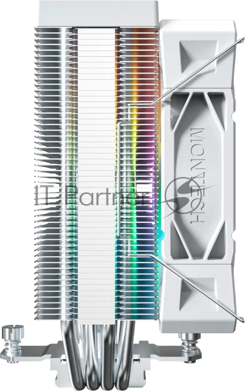 Устройство охлаждения(кулер) Montech NX400 ARGB Soc-AM5/AM4/1200/1700/1851 белый 4-pin 34.17dB Al+Cu 220W Ret (NX400ARGBWH)