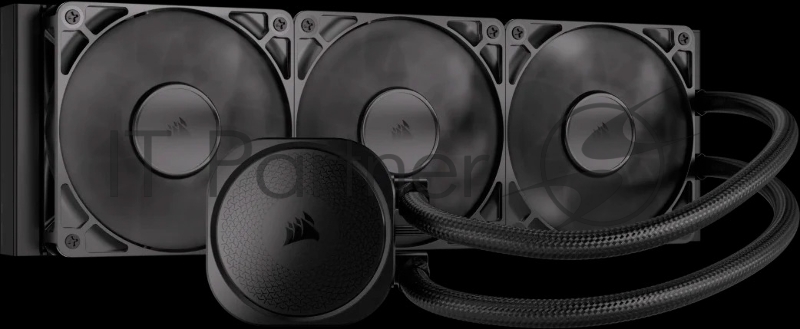 Система жидкостного охлаждения Water Cooling System Corsair NAUTILUS 360 ARGB (360mm, Black, Fans: 3x120mm, 72.8CFM, 36dBA, 1700RPM/ S: 1851, 1700, AM5, AM4)