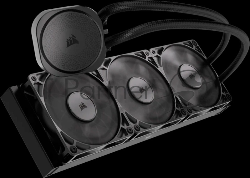 Система жидкостного охлаждения Water Cooling System Corsair NAUTILUS 360 ARGB (360mm, Black, Fans: 3x120mm, 72.8CFM, 36dBA, 1700RPM/ S: 1851, 1700, AM5, AM4)