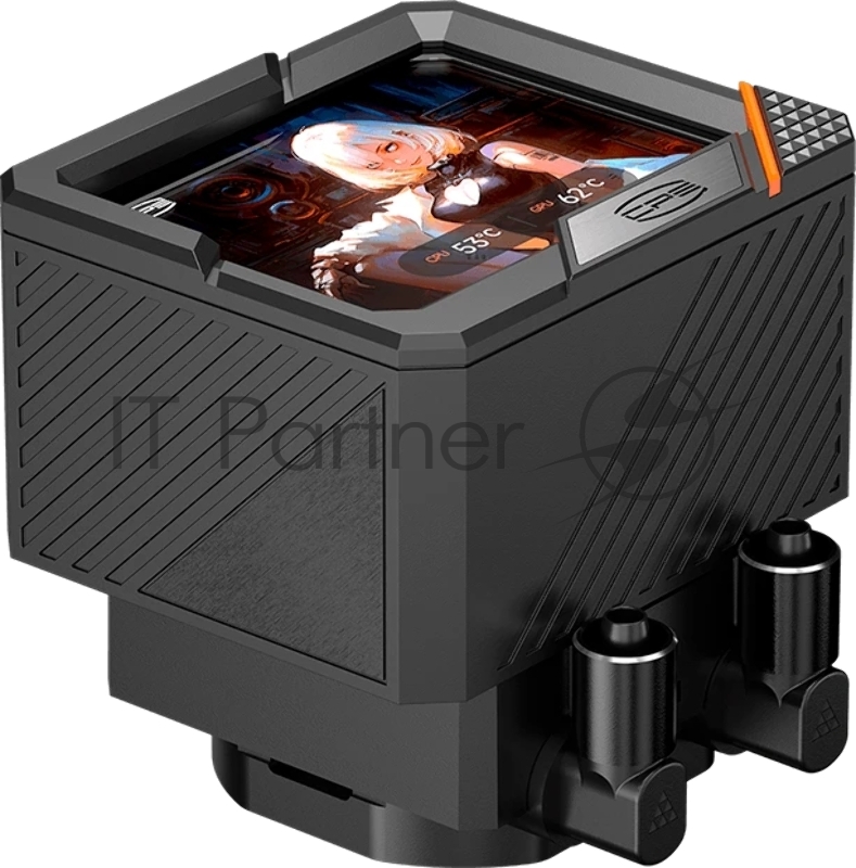 Система жидкостного охлаждения Water Cooling System PCCooler GT360 ARGB Display BK (310W, 360mm, LED temp., Black, ARGB/ Fans: 3x120mm, 99CFM, 41.5dBA, 3000RPM/ Pump height 85mm, 15dBA, 2600RPM, Rad thickness 27mm/ S: 1851, 1700, 1200, 115X, AM5, AM4