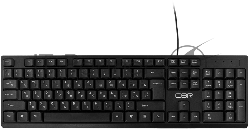 Клавиатура CBR KB 101 USB, Клавиатура 104 кл., офисн., 1,5 м