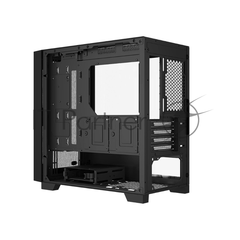 Корпус без блока питания PCCooler C3D310 BK, Mesh Mid Tower, Black, TG, 0.6 SPCC, no fans mATX, mITX 165/350/200mm 3x2.5, 2x3.5, 4xPCI 2xUSB-A 3.0 406x220x410mm