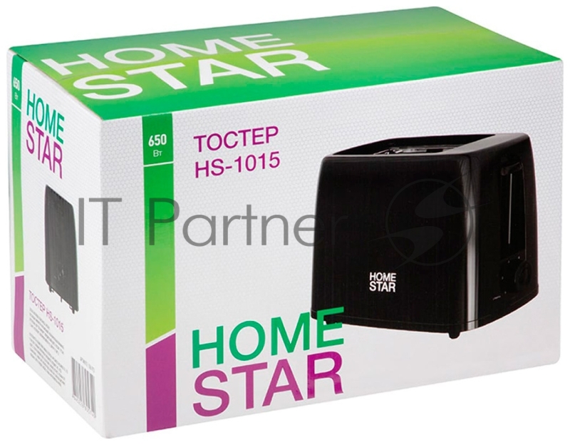 Тостер HOMESTAR HS-1015, цвет: черный (106193)