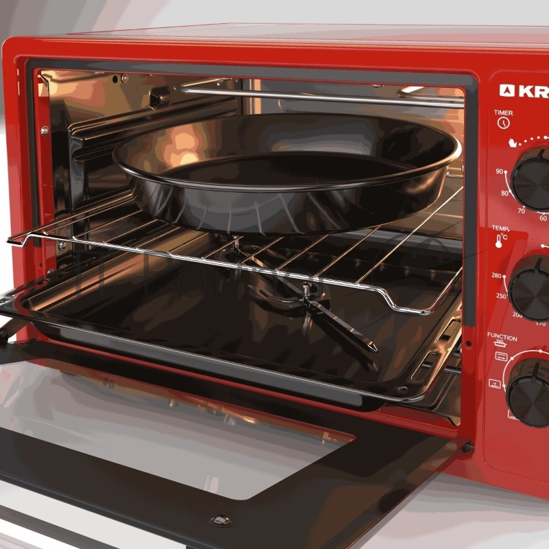 Мини-печь KRAFT KN-MO 3904 FRKR красный
