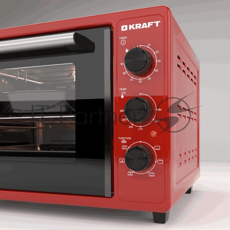 Мини-печь KRAFT KN-MO 3904 FRKR красный