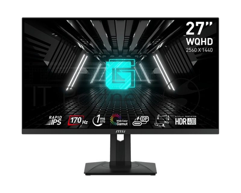 Монитор 27 MSI G274QPF E2, 2560x1440, IPS, 180Гц, 400 кд/м2, 2xHDMI, 1хDP, 1хType-С, черный, 1x3.5 мм, черный