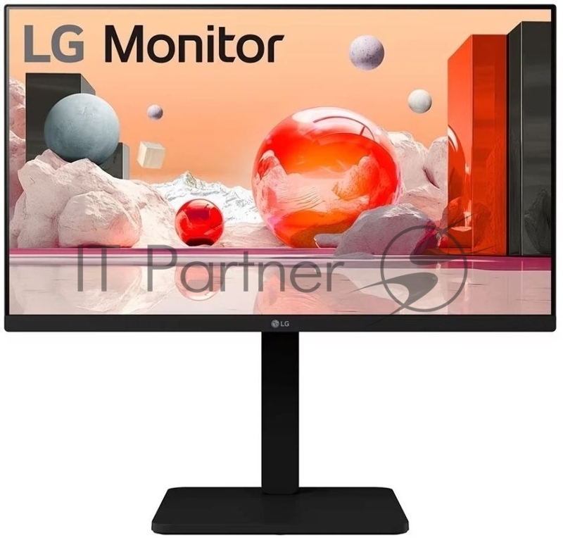 Монитор LG 23.8 24BA550-B черный IPS LED 5ms 16:9 HDMI M/M матовая HAS 1300:1 250cd 178гр/178гр 1920x1080 100Hz VGA DP FHD 6.6кг
