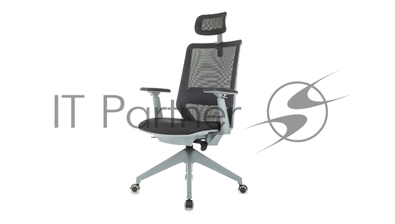 Кресло руководителя Бюрократ MC-G611NL-H черный Elastic-102 с подголов. крестов.4-луч. пластик пластик серый