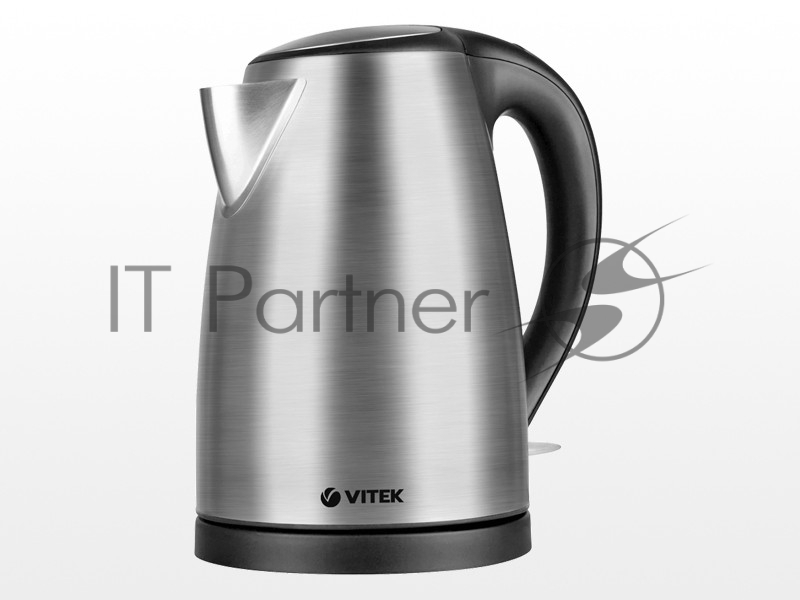 Чайник электрический Vitek VT-7002 1.8л. 2200Вт прозрачный/черный корпус: стекло/пластик