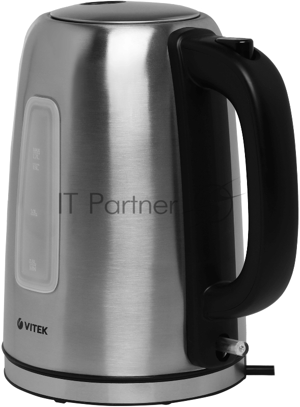 Чайник электрический Vitek VT-1137 1.7л. 2200Вт серебристый матовый корпус: металл