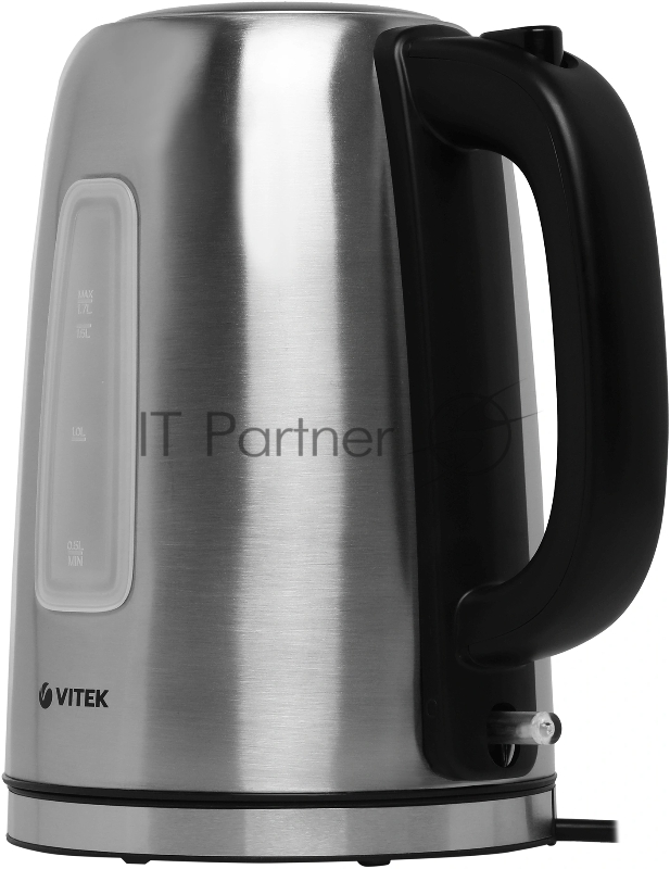 Чайник электрический Vitek VT-1137 1.7л. 2200Вт серебристый матовый корпус: металл