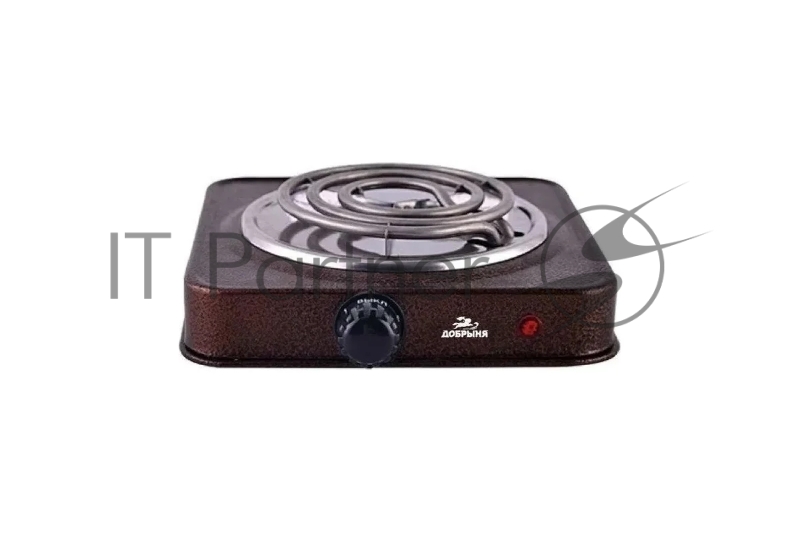 Плитка эл.(1 конф) Добрыня DO-2205 корич.(1000Вт) спираль х12 Мощность: 1000 ВтНапряжение 220 В, 50 Гц5 режимов нагреваДиаметр конфорки: 15 смЗащита от перегреваСветовой индикатор работыРезиновые ножки