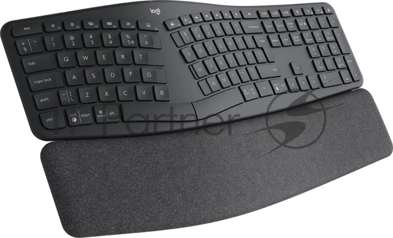 Клавиатура Logitech K860 черный USB беспроводная BT Multimedia Ergo (подставка для запястий) (920-010359)