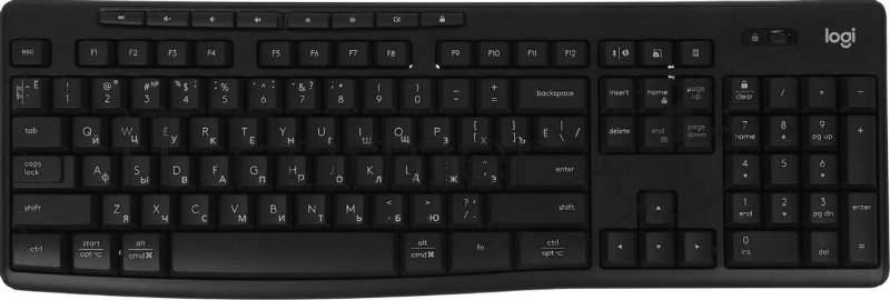 Клавиатура + мышь Logitech MK370 клав:черный мышь:черный/черный USB беспроводная BT Multimedia (920-012082)