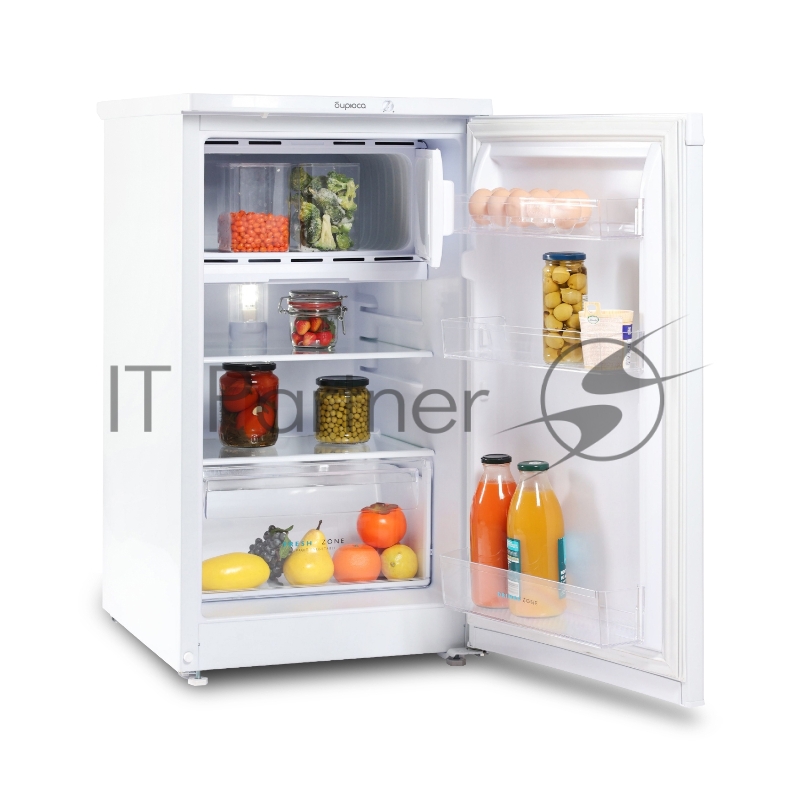 Холодильник Бирюса 408 белый однокамерный 88/27л морозилка сверху