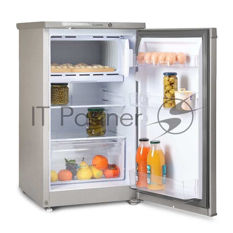Холодильник Бирюса M408 металлик однокамерный 88/27л морозилка сверху