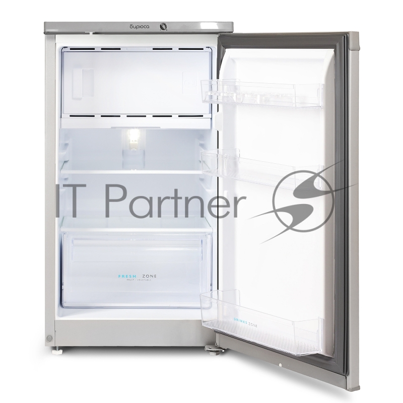Холодильник Бирюса M408 металлик однокамерный 88/27л морозилка сверху
