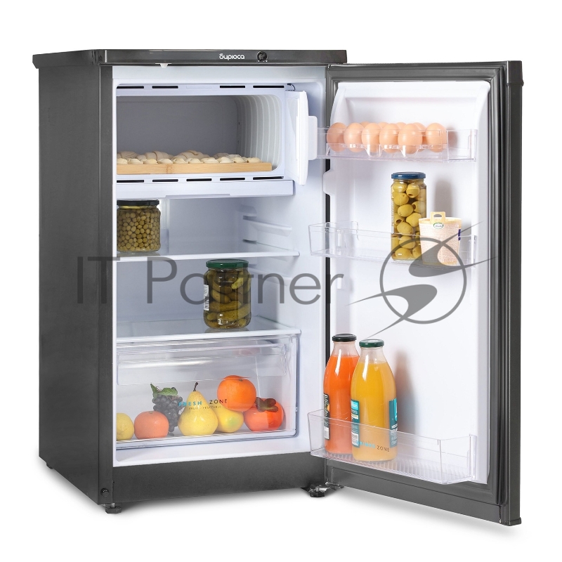 Холодильник Бирюса W408 графит однокамерный 88/27л морозилка сверху
