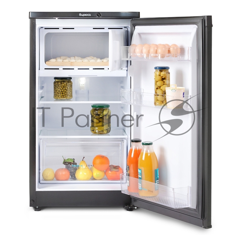 Холодильник Бирюса W408 графит однокамерный 88/27л морозилка сверху