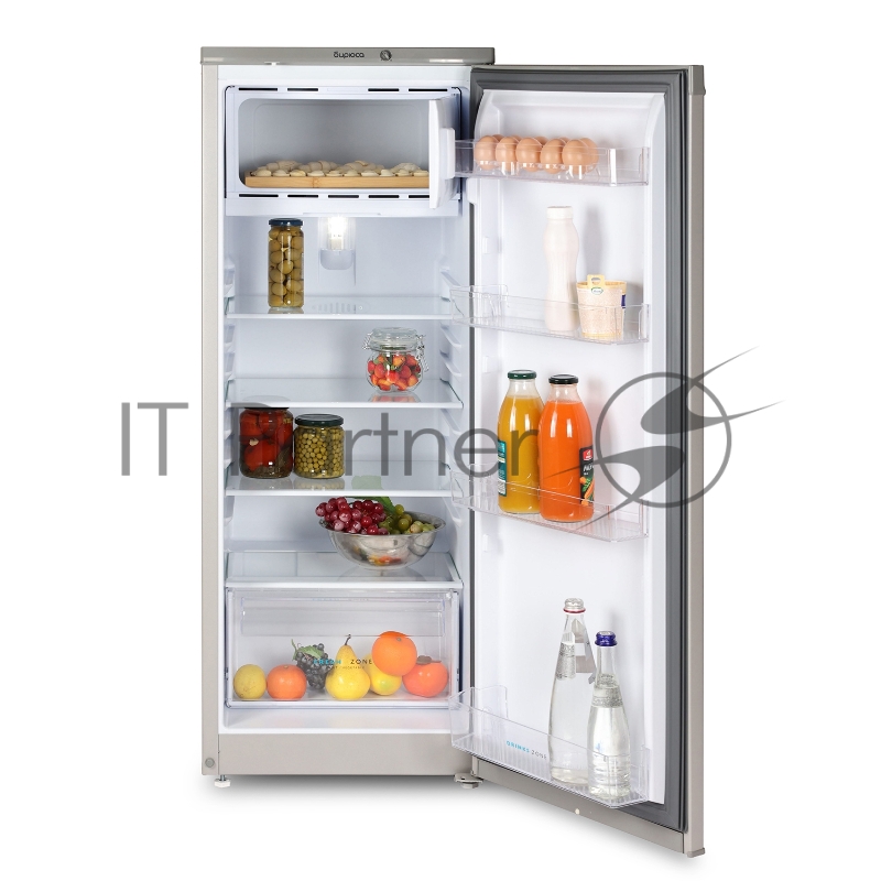 Холодильник Бирюса M410 металлик однокамерный 153/27л морозилка сверху