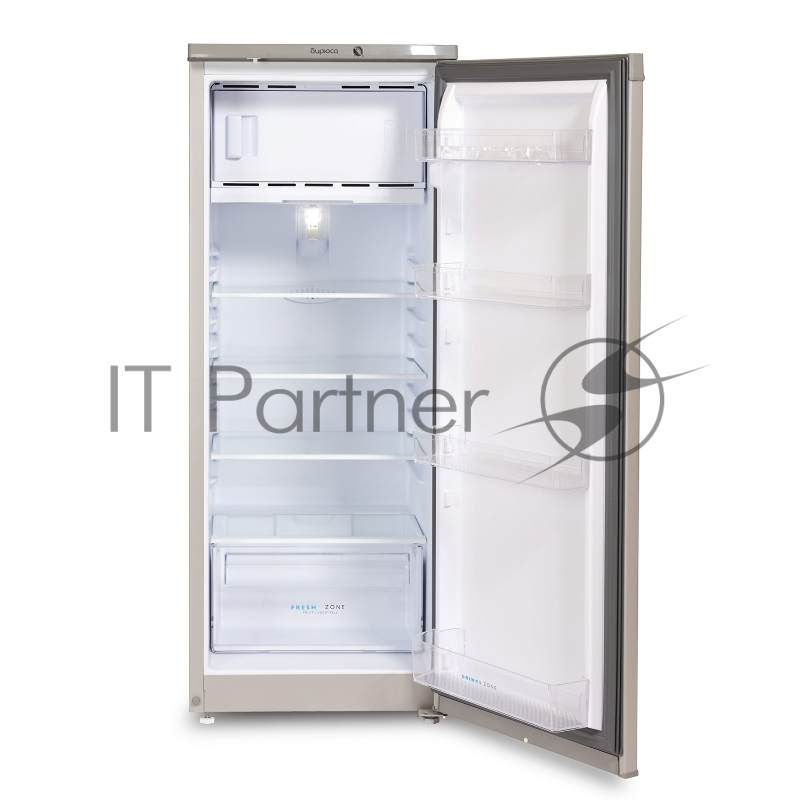 Холодильник Бирюса M410 металлик однокамерный 153/27л морозилка сверху