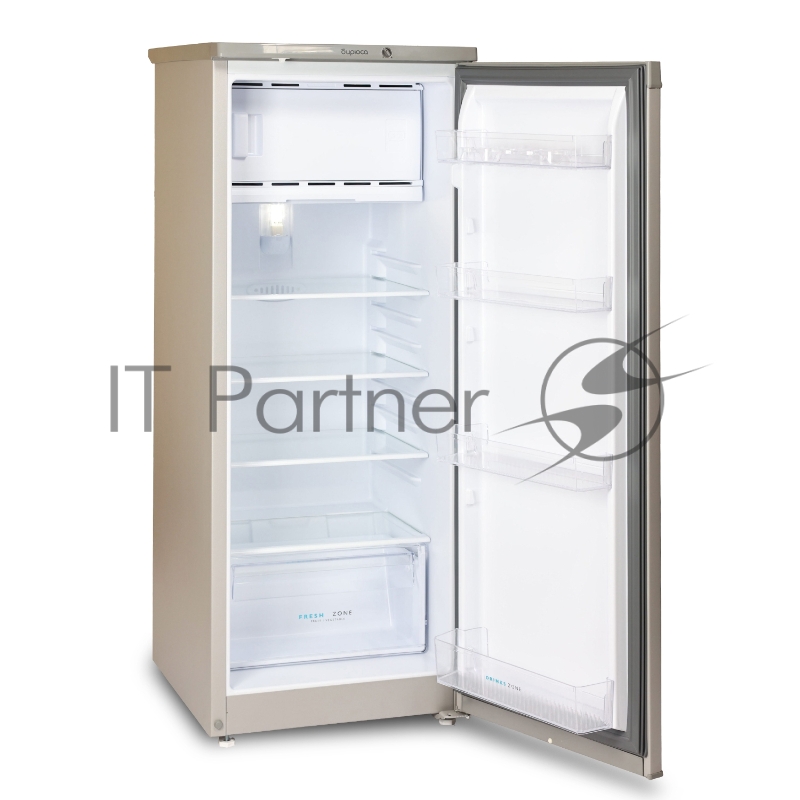 Холодильник Бирюса M410 металлик однокамерный 153/27л морозилка сверху