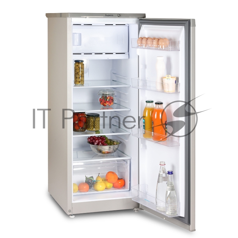 Холодильник Бирюса M410 металлик однокамерный 153/27л морозилка сверху