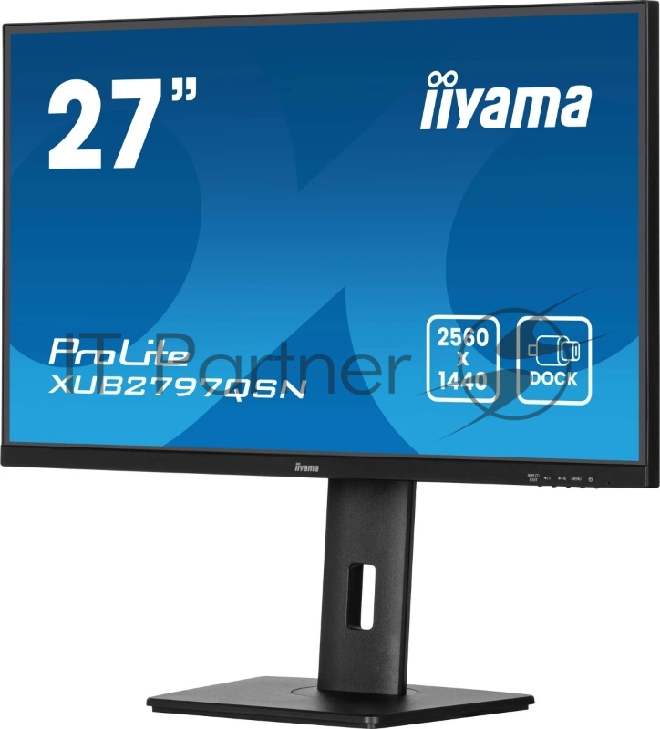 Монитор Iiyama 27 ProLite XUB2797QSN-B2 черный IPS LED 16:9 HDMI M/M матовая HAS Piv 1300:1 300cd 178гр/178гр 2560x1440 100Hz DP Quad HD 2K (1440p) USB 6.1кг