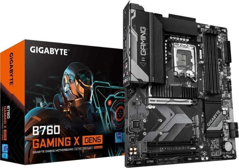 Материнская плата Gigabyte B760 GAMING X GEN5 Soc-1700 Intel B760 4xDDR5 ATX AC`97 8ch(7.1) 2.5Gg RAID+HDMI+DP