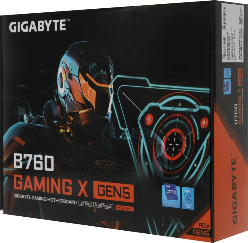 Материнская плата Gigabyte B760 GAMING X GEN5 Soc-1700 Intel B760 4xDDR5 ATX AC`97 8ch(7.1) 2.5Gg RAID+HDMI+DP