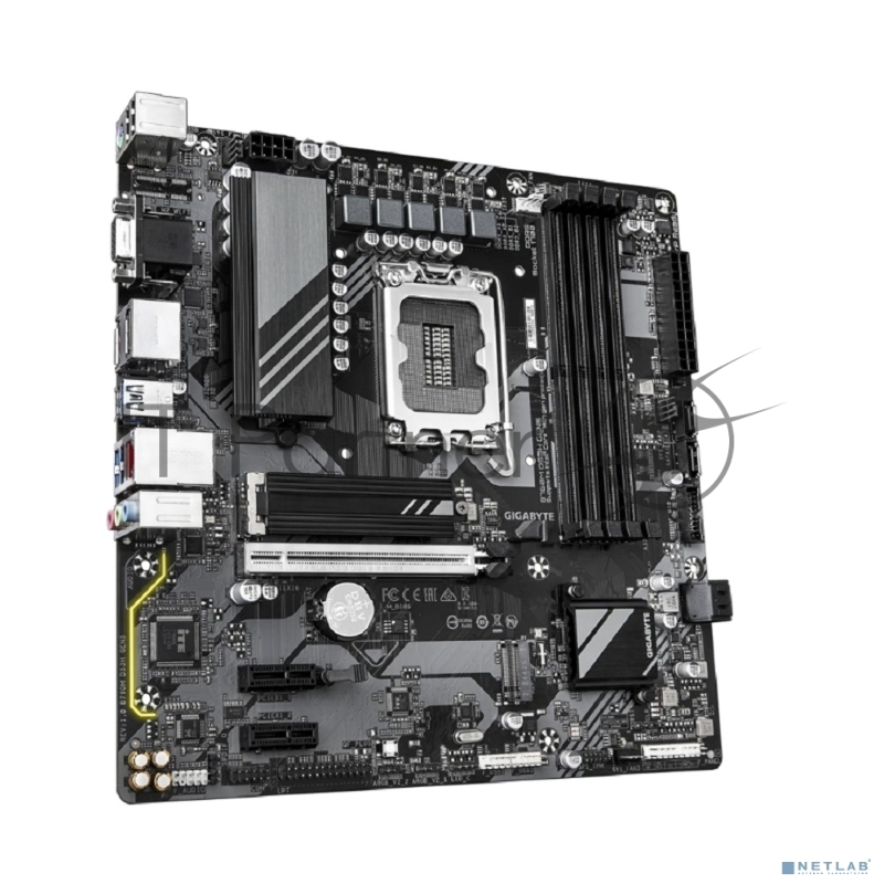 Материнская плата Gigabyte B760M DS3H GEN5 Soc-1700 Intel B760 4xDDR5 mATX AC`97 8ch(7.1) 2.5Gg RAID+VGA+HDMI+DP