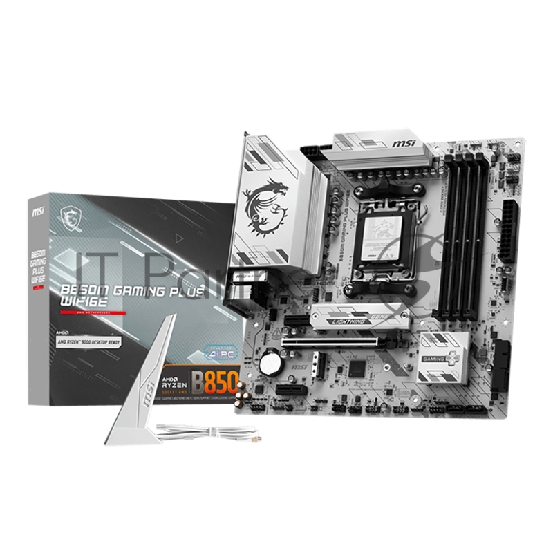 Материнская плата MSI B850M GAMING PLUS WIFI6E SocketAM5 AMD B850 4xDDR5 mATX AC`97 8ch(7.1) 2.5Gg RAID+HDMI+DP