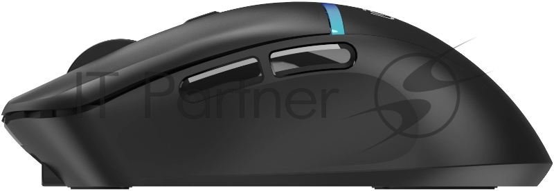 Мышь Оклик 775GW черный оптическая 5000dpi беспров. BT/Radio USB/USB-C 6but