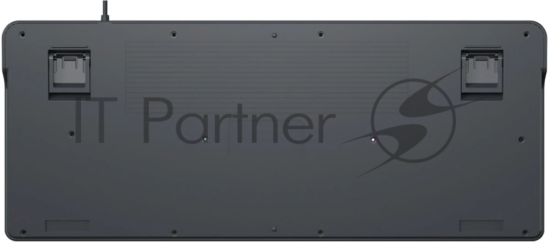 Клавиатура Оклик 711G серый/белый USB Multimedia for gamer LED (1790385) кабель 1.5м