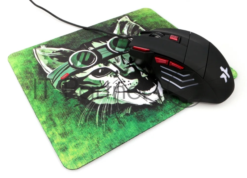 Коврик для мыши Gembird MP-ART18, хитрый кот, 250х200х2мм, ткань+резина, пакет