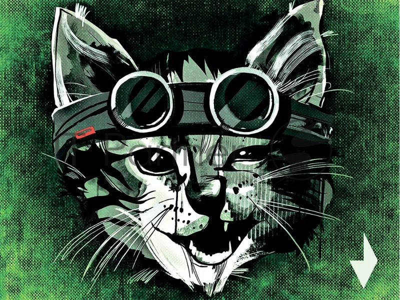 Коврик для мыши Gembird MP-ART18, хитрый кот, 250х200х2мм, ткань+резина, пакет