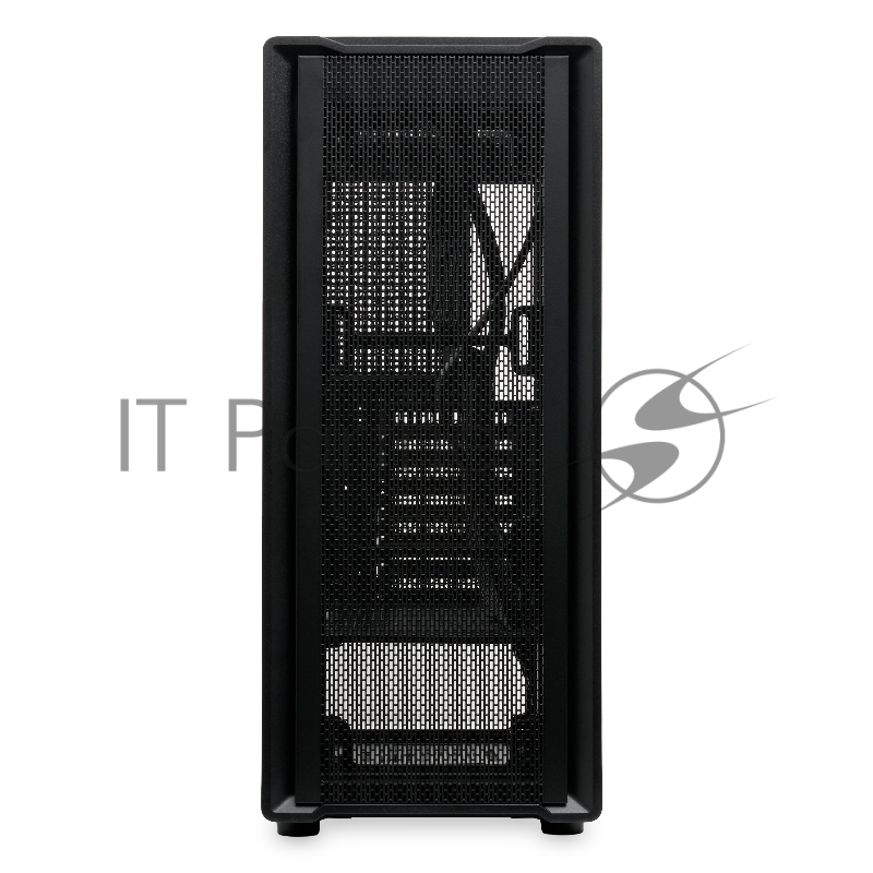 Корпус без блока питания HSPD M530, Mesh Mid Tower, Black, TG, 0.4 SPCC, no fans ATX, mATX, mITX 155/290/200mm 2x2.5, 2x3.5, 7xPCI 1xUSB-A 3.0, 2xUSB-A 1.0 335x193x445mm