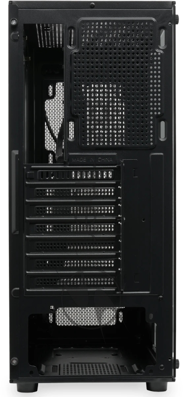 Корпус без блока питания HSPD M530, Mesh Mid Tower, Black, TG, 0.4 SPCC, no fans ATX, mATX, mITX 155/290/200mm 2x2.5, 2x3.5, 7xPCI 1xUSB-A 3.0, 2xUSB-A 1.0 335x193x445mm