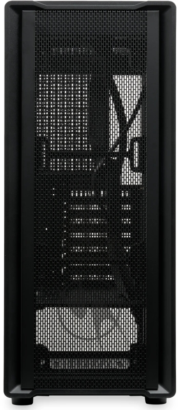 Корпус без блока питания HSPD M530, Mesh Mid Tower, Black, TG, 0.4 SPCC, no fans ATX, mATX, mITX 155/290/200mm 2x2.5, 2x3.5, 7xPCI 1xUSB-A 3.0, 2xUSB-A 1.0 335x193x445mm